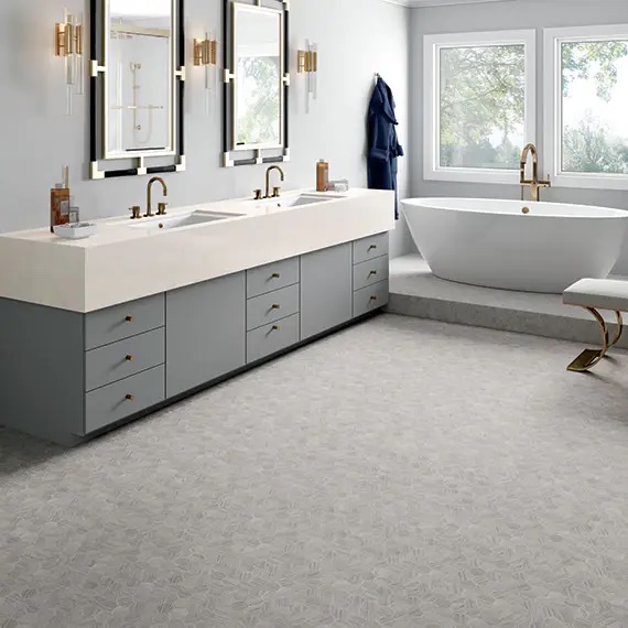 luxurious tile bathroom flooring 