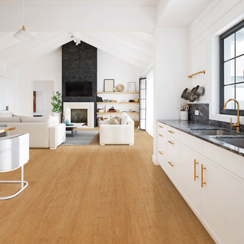 Bamboo flooring in home 