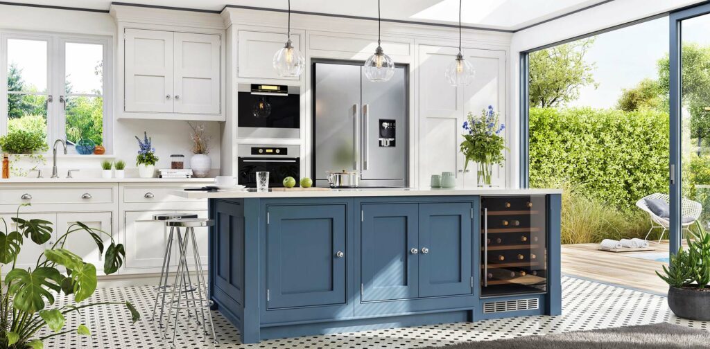 patterned tile in kitchen