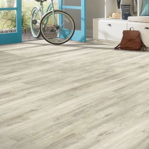 light colored luxury vinyl plank flooring 