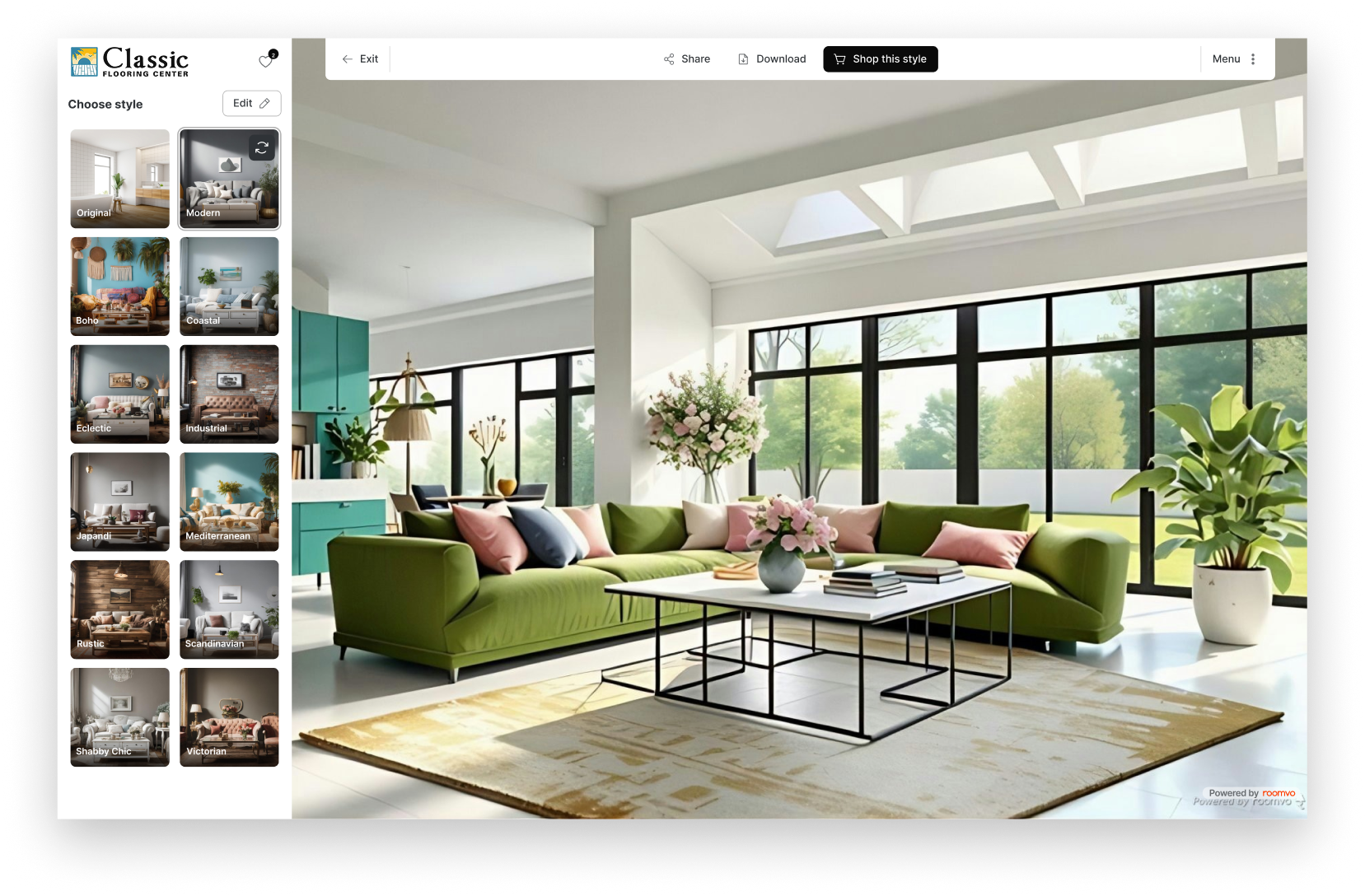 Restyled room 3 | Classic Flooring Center