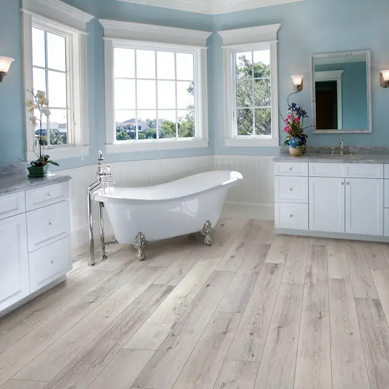 vinyl flooring in bathroom