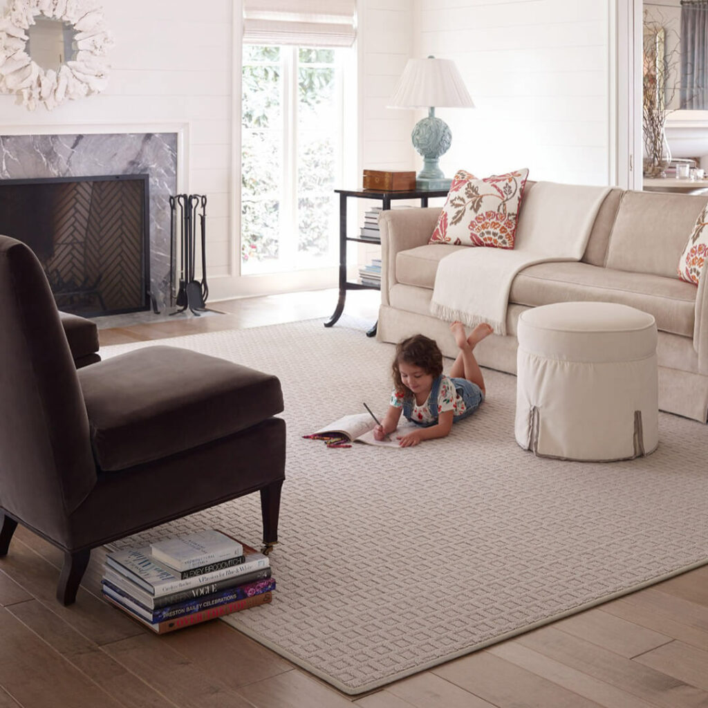 kid-friendly area rug for playroom 