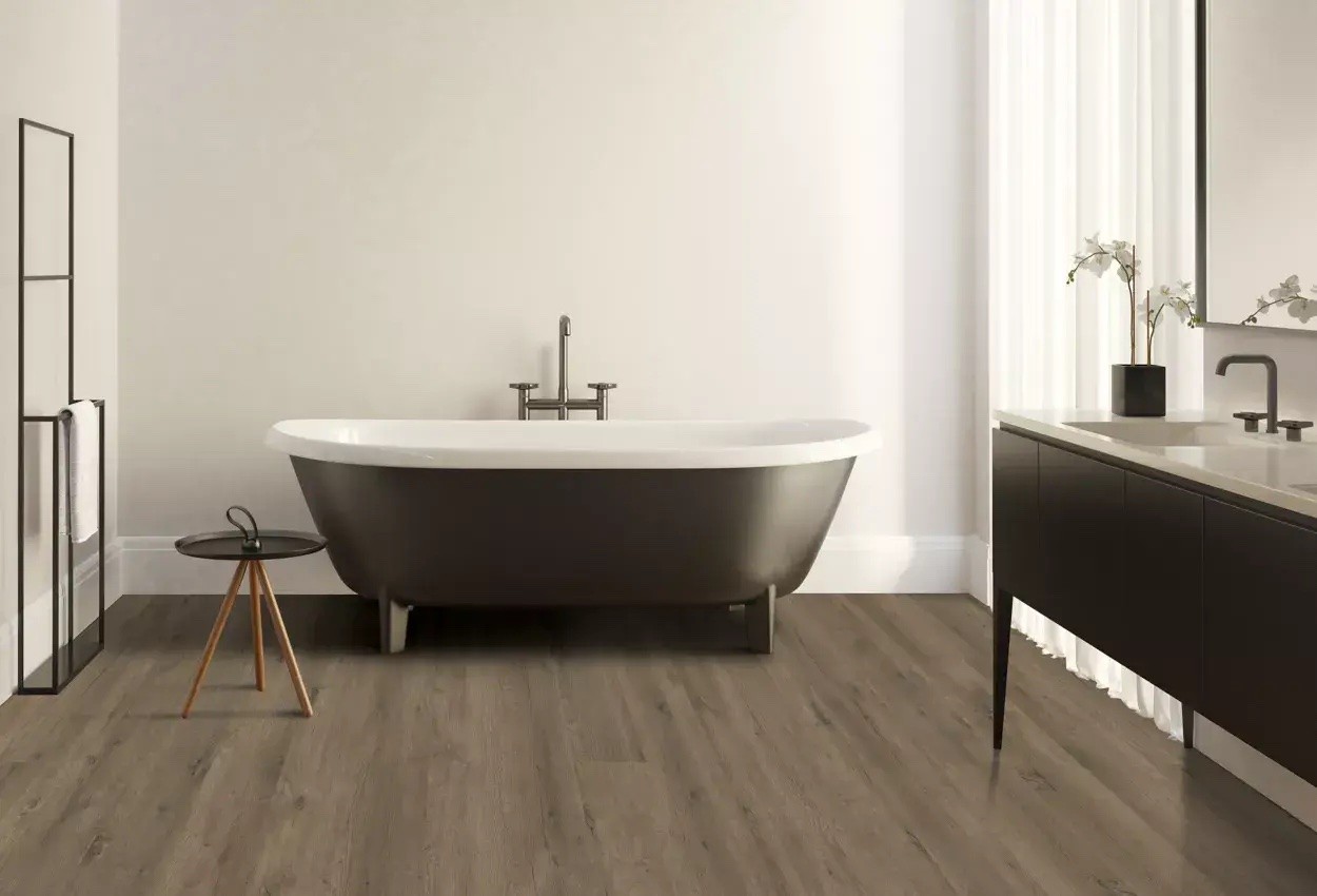 luxury vinyl plank bathroom flooring