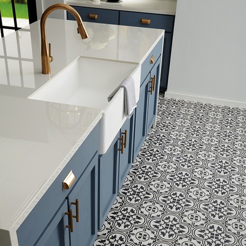 patterned tile floor